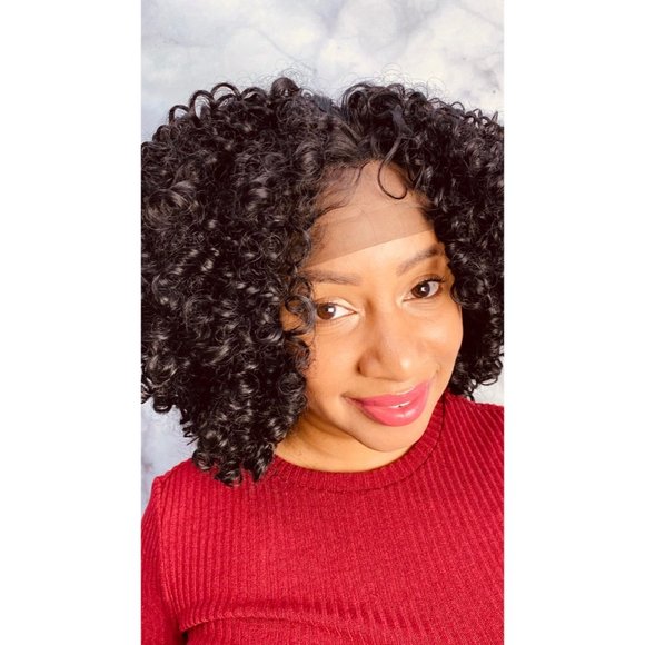 13×4 Short Kinky Lace Front Wigs - Picture 3 of 4